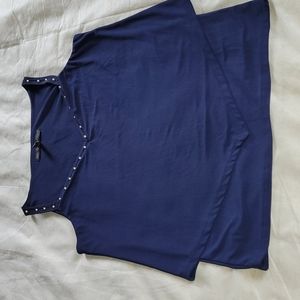 White House Black Market Dressy Sleeveless 2 Layer Blouse